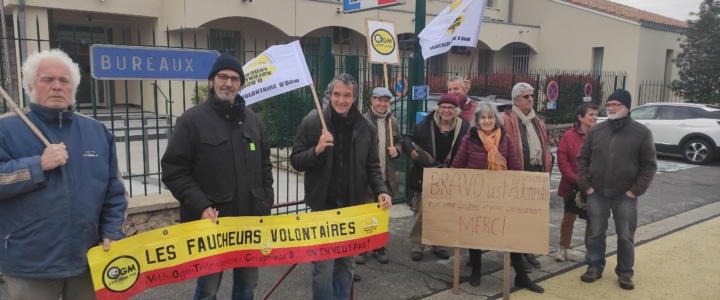 Lodève. Mobilisation en soutien à deux faucheurs volontaires