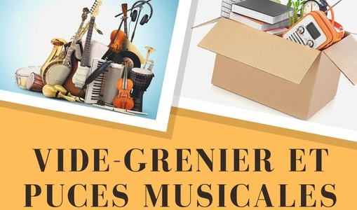 Vivre ici – Vide grenier et puces musicales au Collège du Salagou