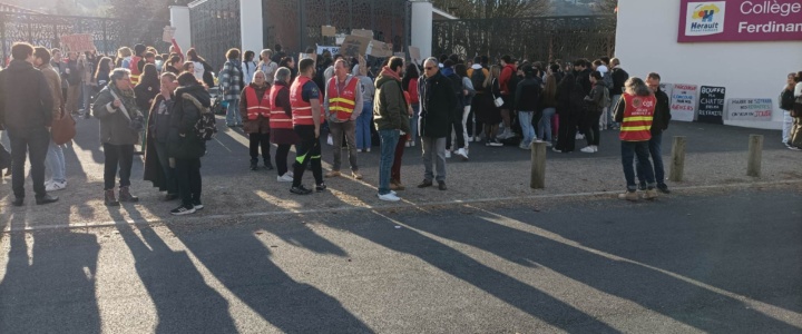 Bédarieux. Au cœur du blocage du lycée Ferdinand-Fabre par près de 200 élèves