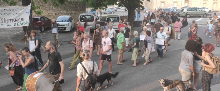 Lodève. Ils manifestent en soutien aux Soulèvements de la Terre