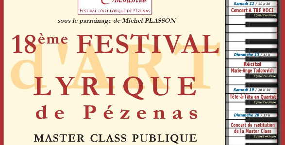 Pézenas Enchantée : 18ème Festival Lyrique