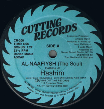 Hashim - Al-Naafiysh (The Soul) [Cutting Records / 1983]