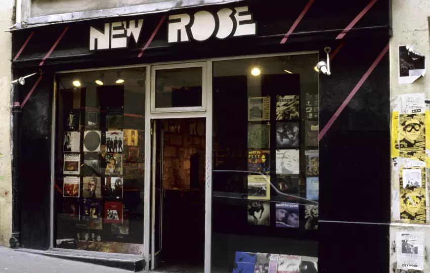 La boutique de disques New Rose dans les années 1980 © Veuige/Dalle